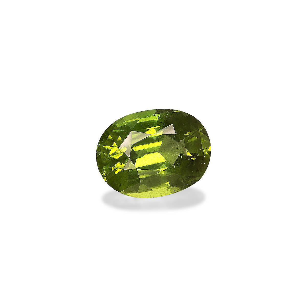green peridot, 7.04ct oval cut — view 3