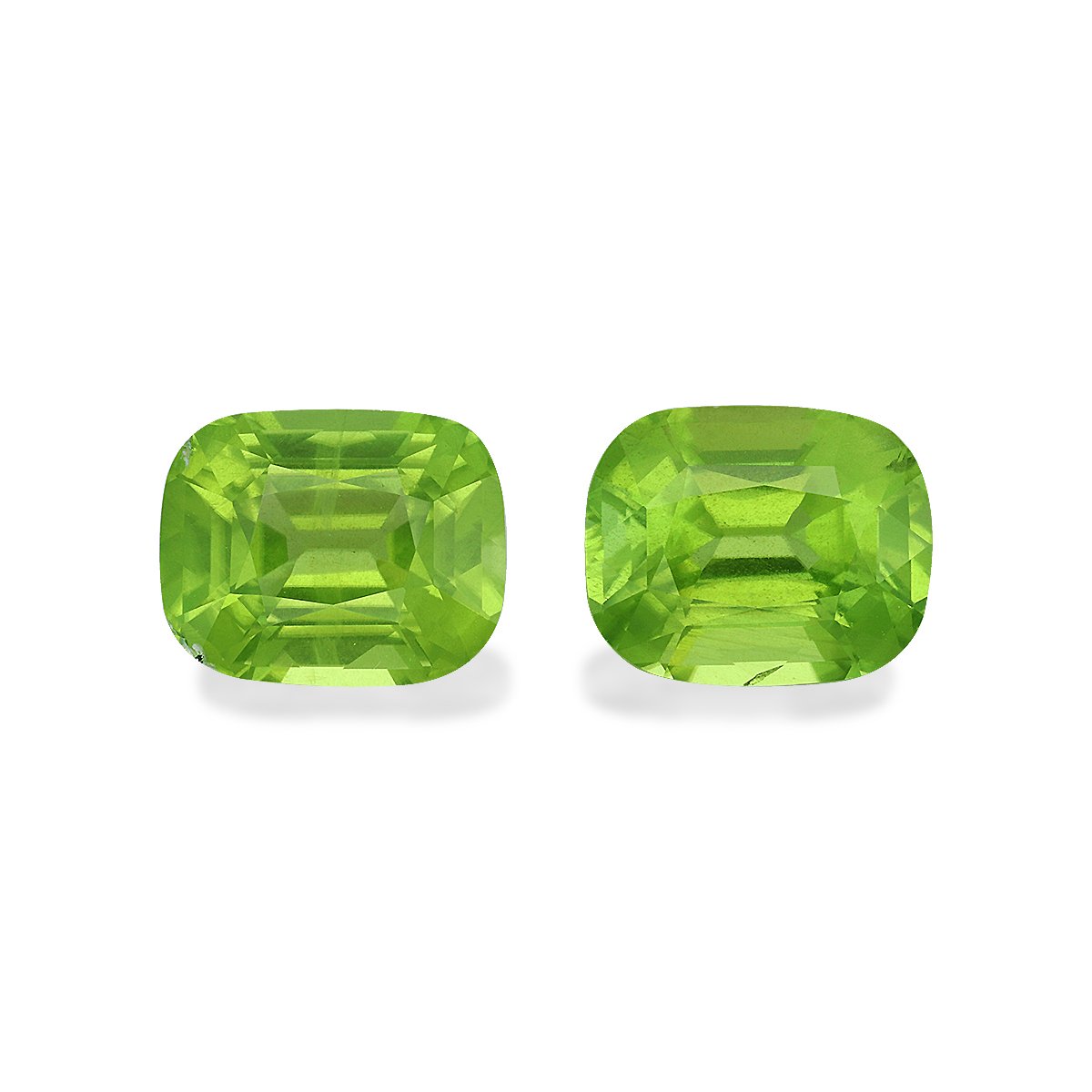 lime green peridot, 8.43ct cushion cut — main view