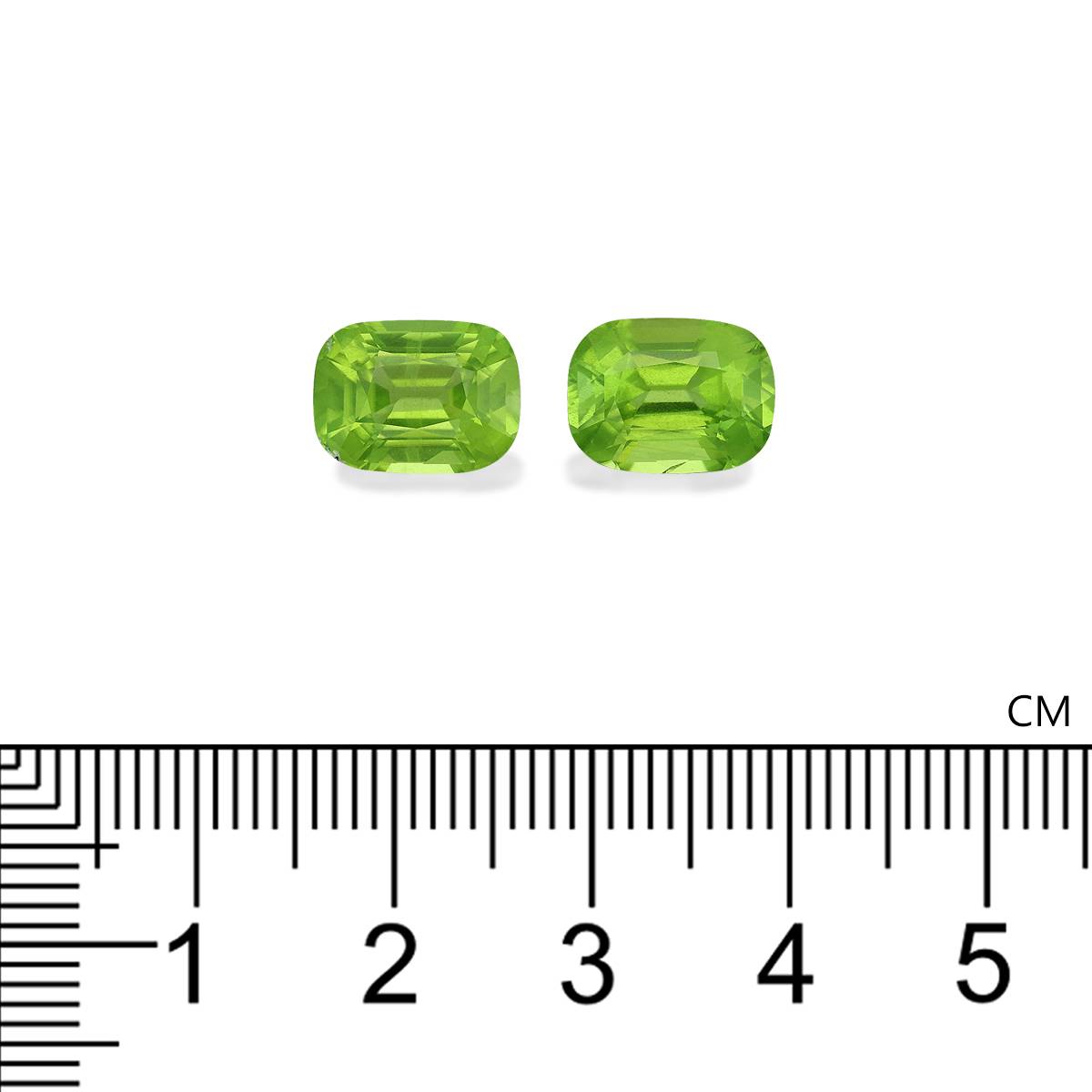 lime green peridot, 8.43ct cushion cut — view 4