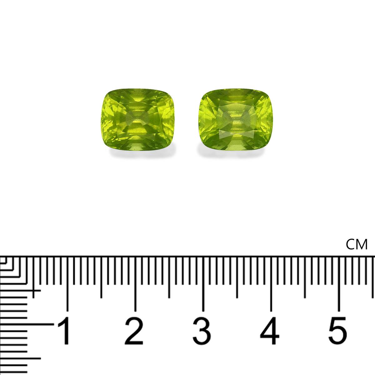 lime green peridot, 12.33ct cushion cut — view 4