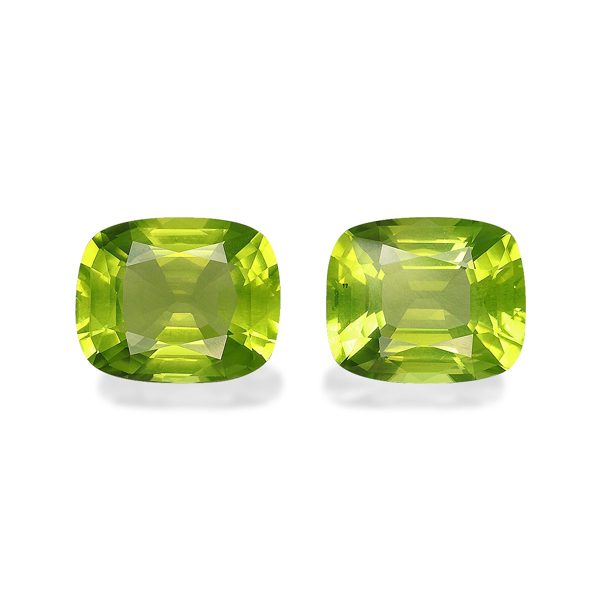 lime green peridot, 8.79ct cushion cut — main view