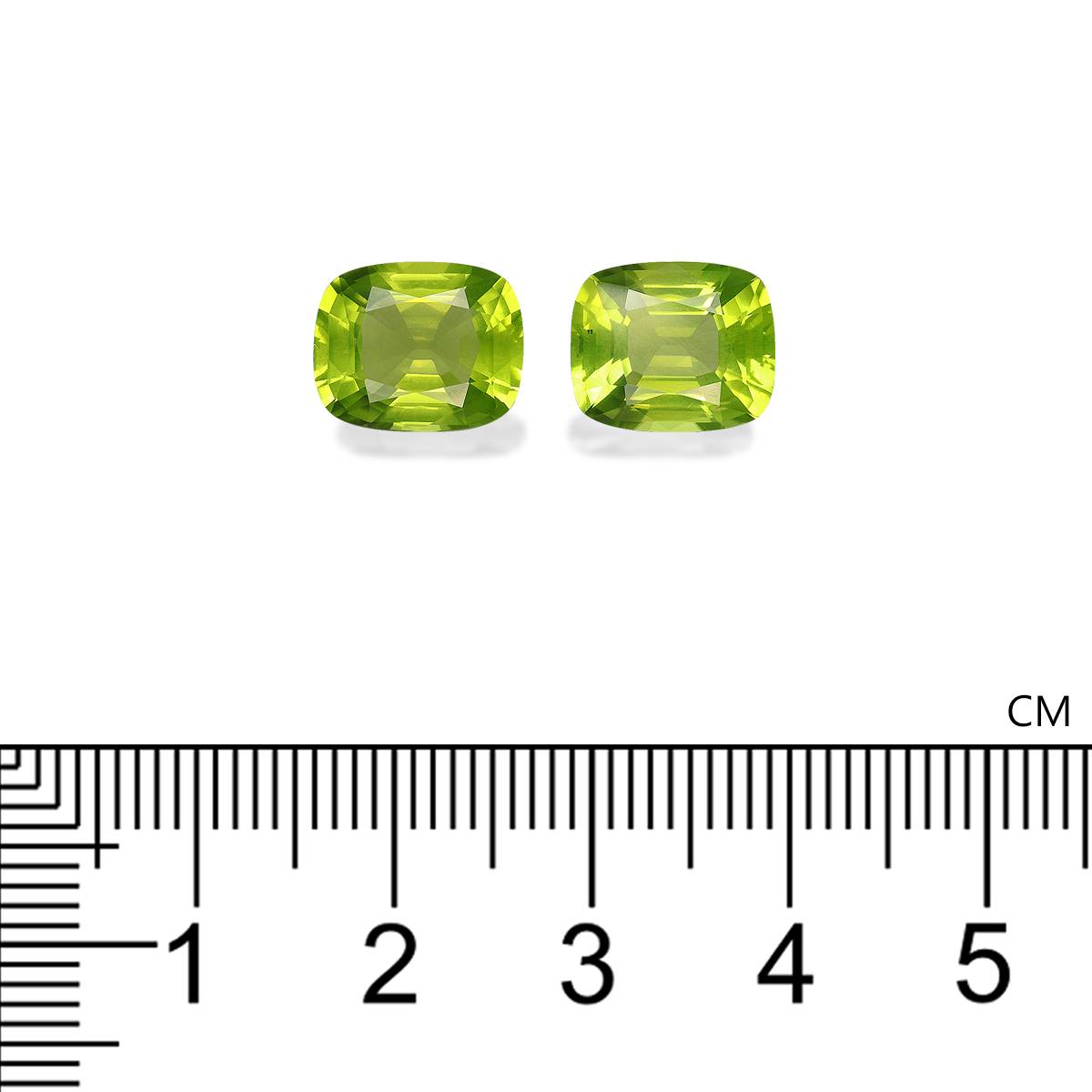 lime green peridot, 8.79ct cushion cut — view 4