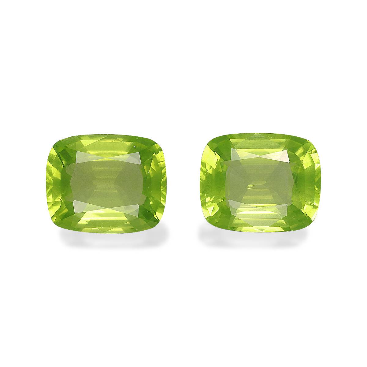 lime green peridot, 8.47ct cushion cut — main view