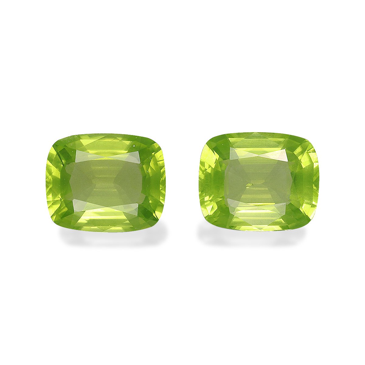 lime green peridot, 8.47ct cushion cut — main view