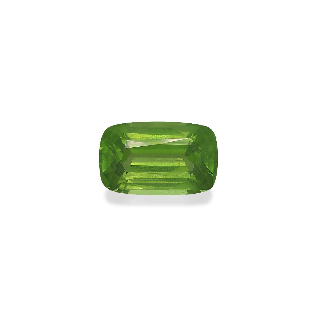 lime green peridot, 14.47ct cushion cut — main view