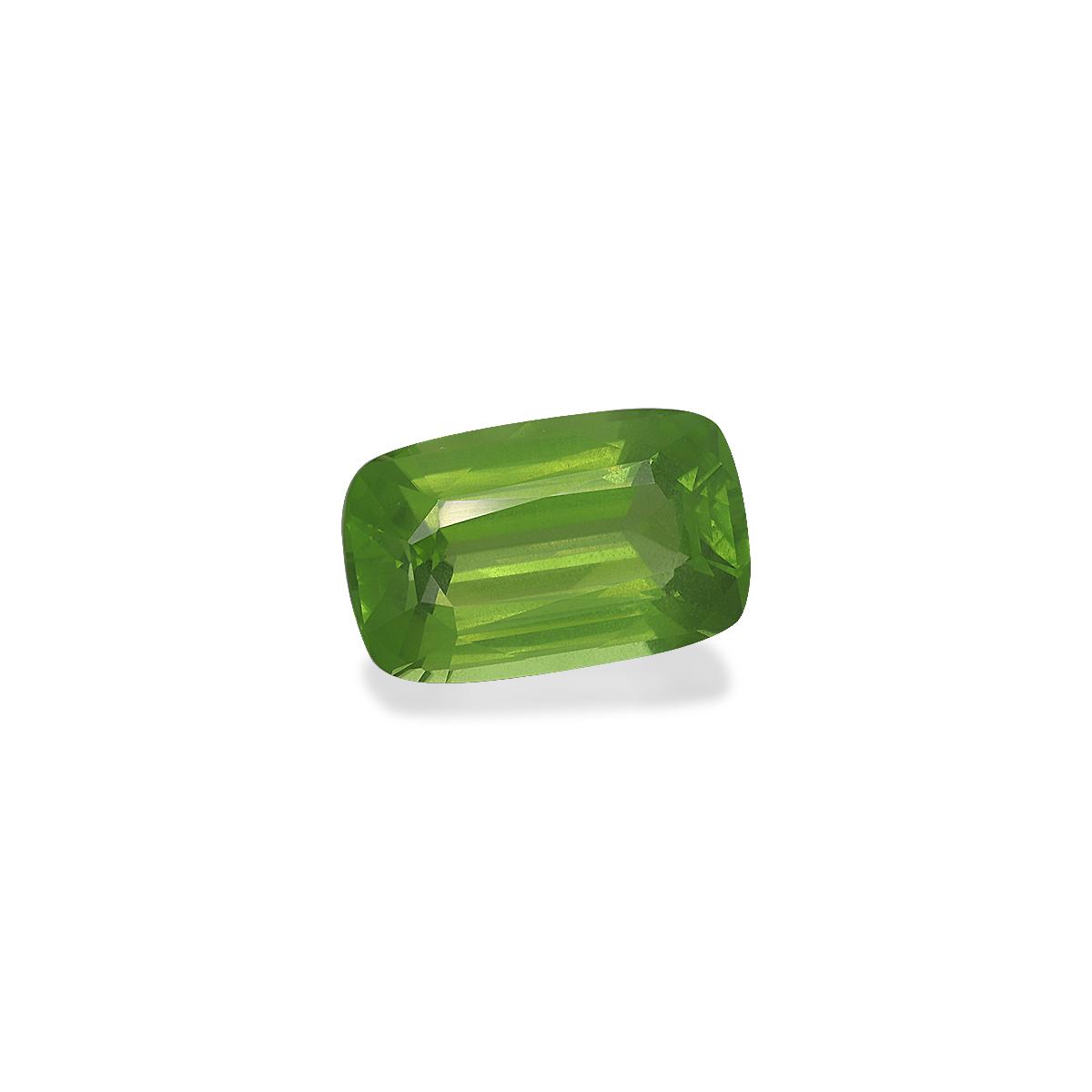lime green peridot, 14.47ct cushion cut — view 3