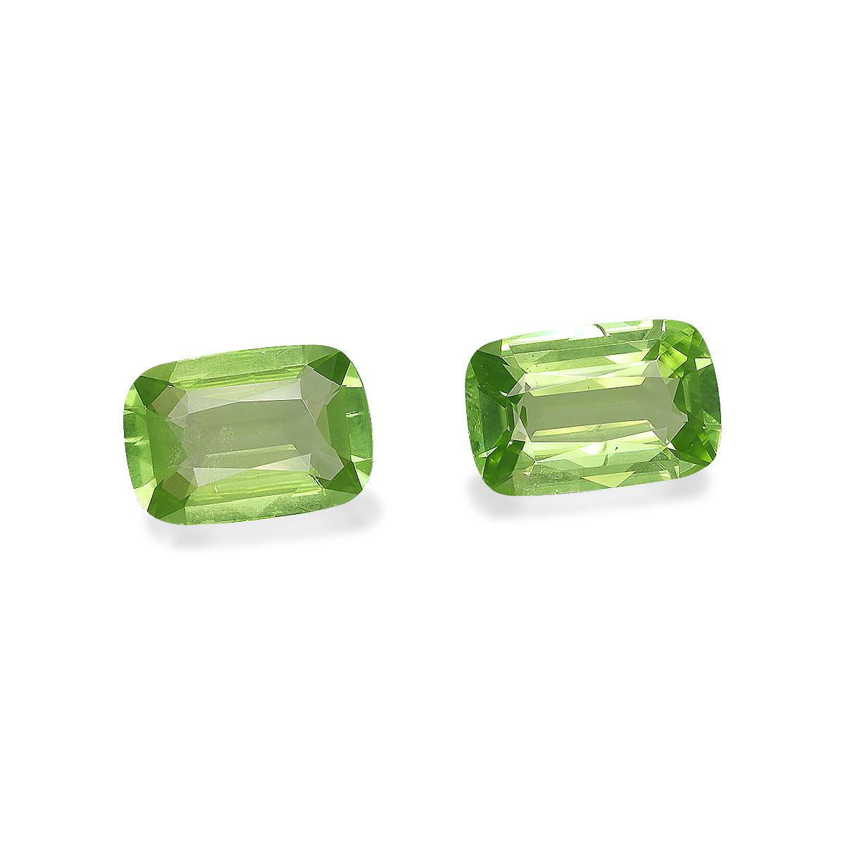 green peridot, 6.93ct cushion cut — view 3