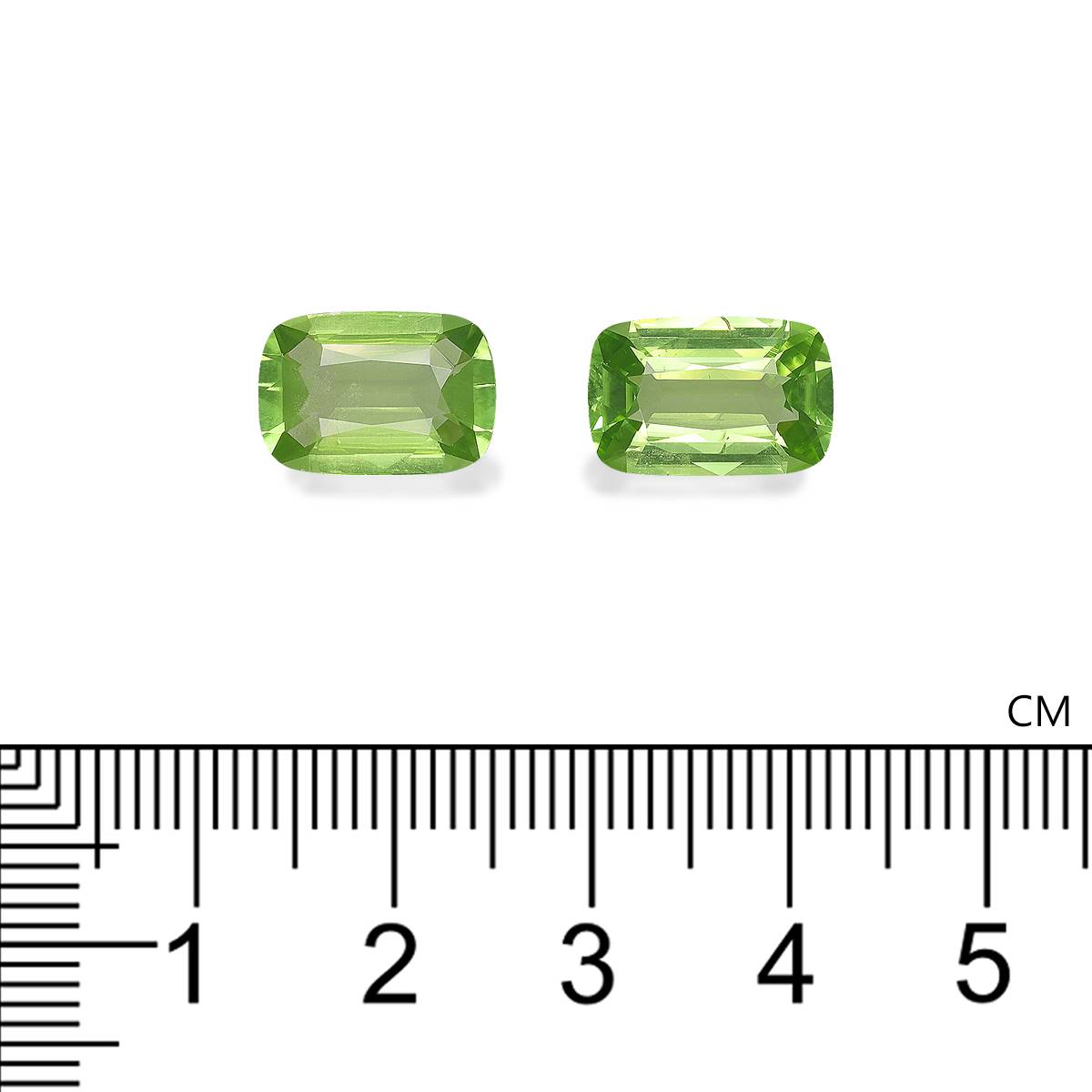 green peridot, 6.93ct cushion cut — view 4