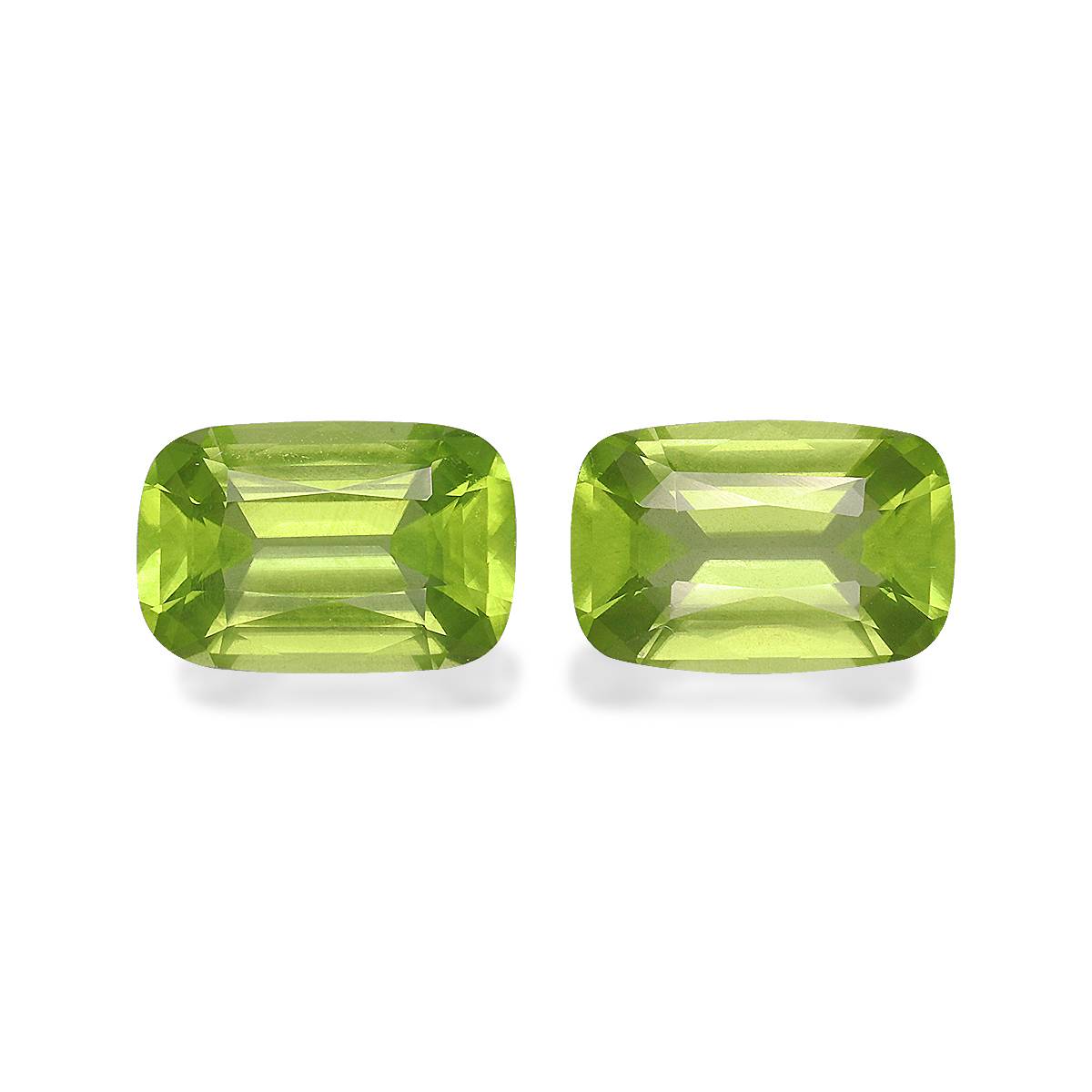 lime green peridot, 5.75ct cushion cut — main view