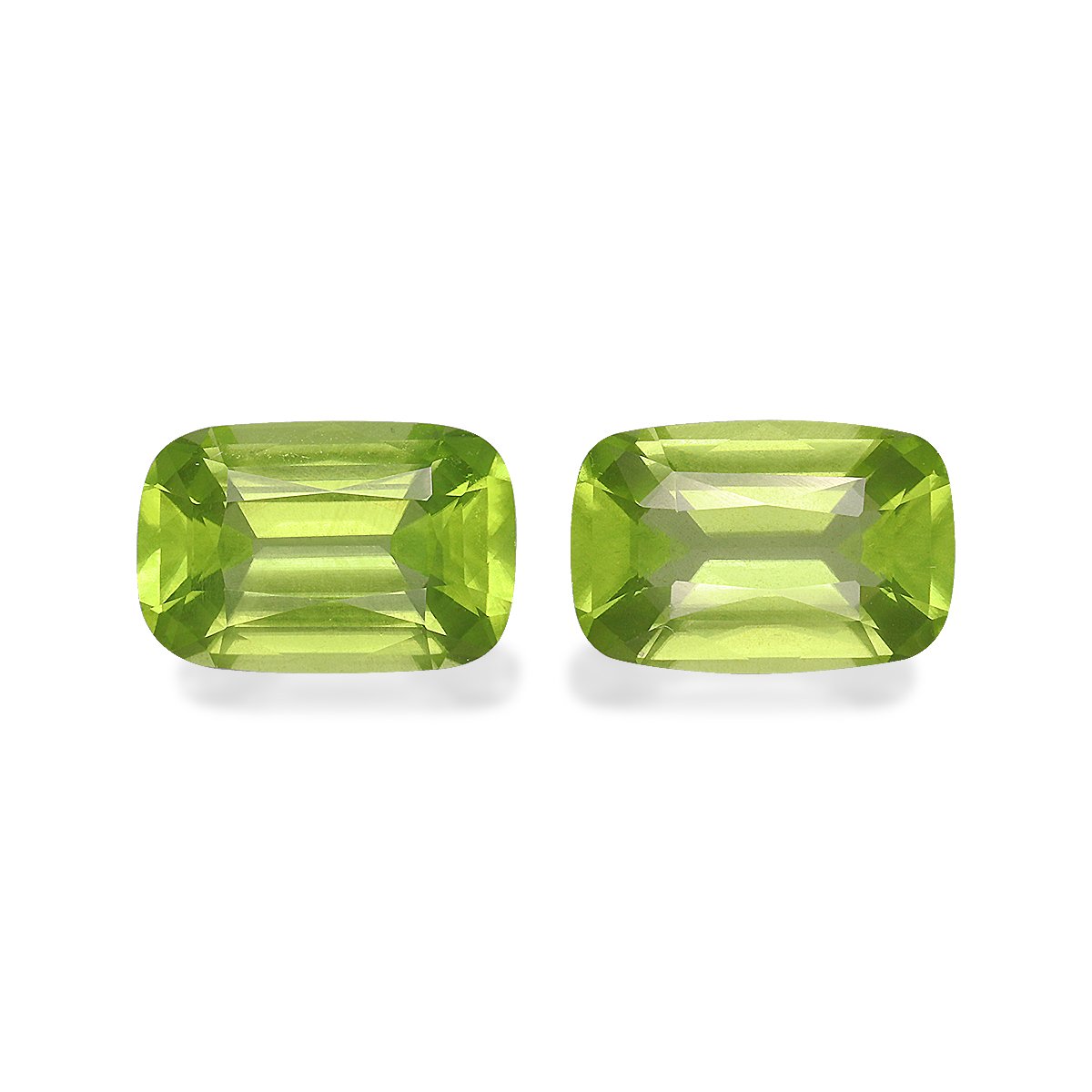 lime green peridot, 5.75ct cushion cut — main view