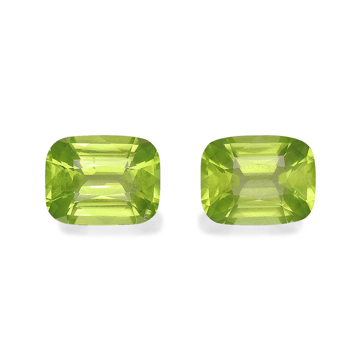 Lime Green Peridot 6.34ct - 10x8mm Pair
