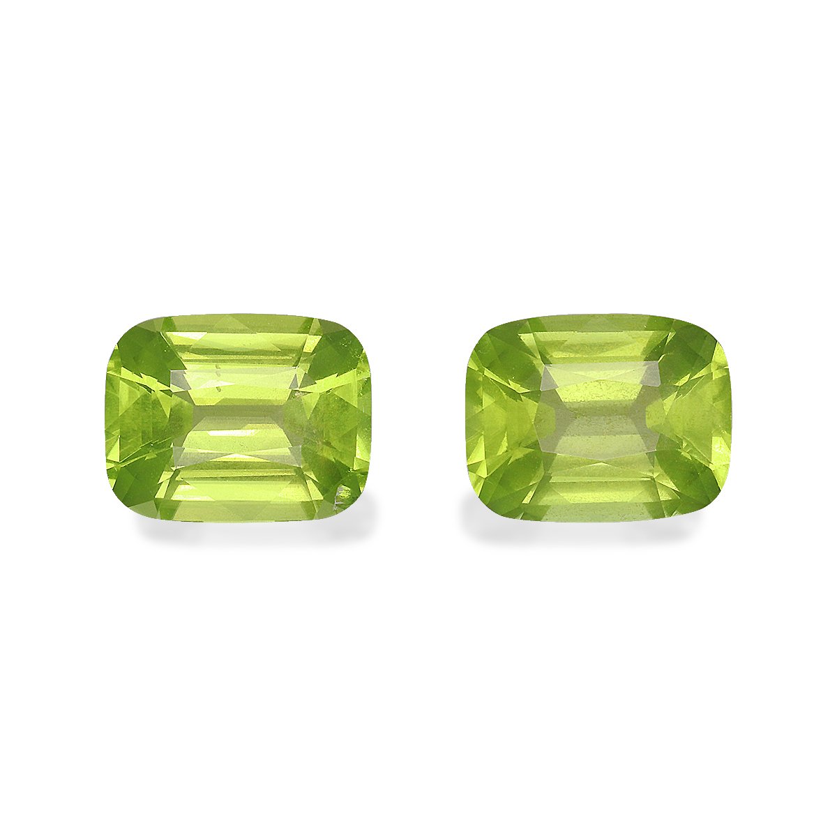lime green peridot, 6.34ct cushion cut — main view