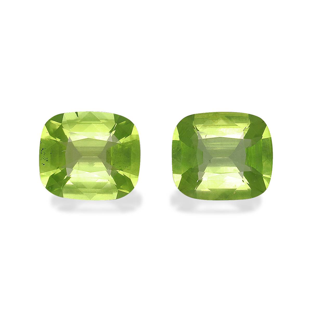 Lime Green Peridot 5.25ct Pair