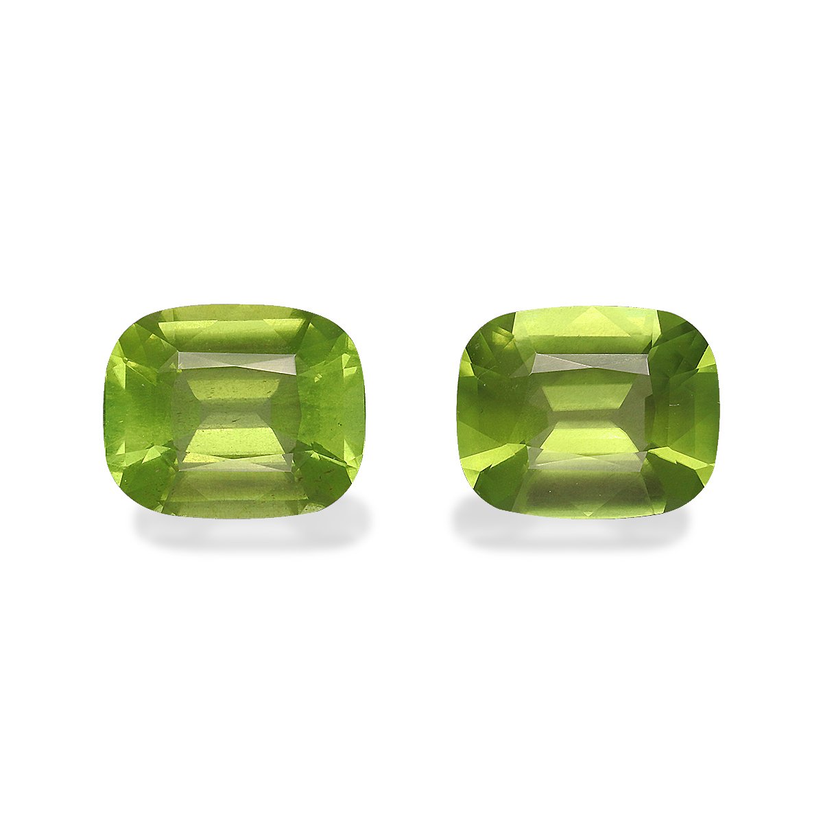 lime green peridot, 5.84ct cushion cut — main view