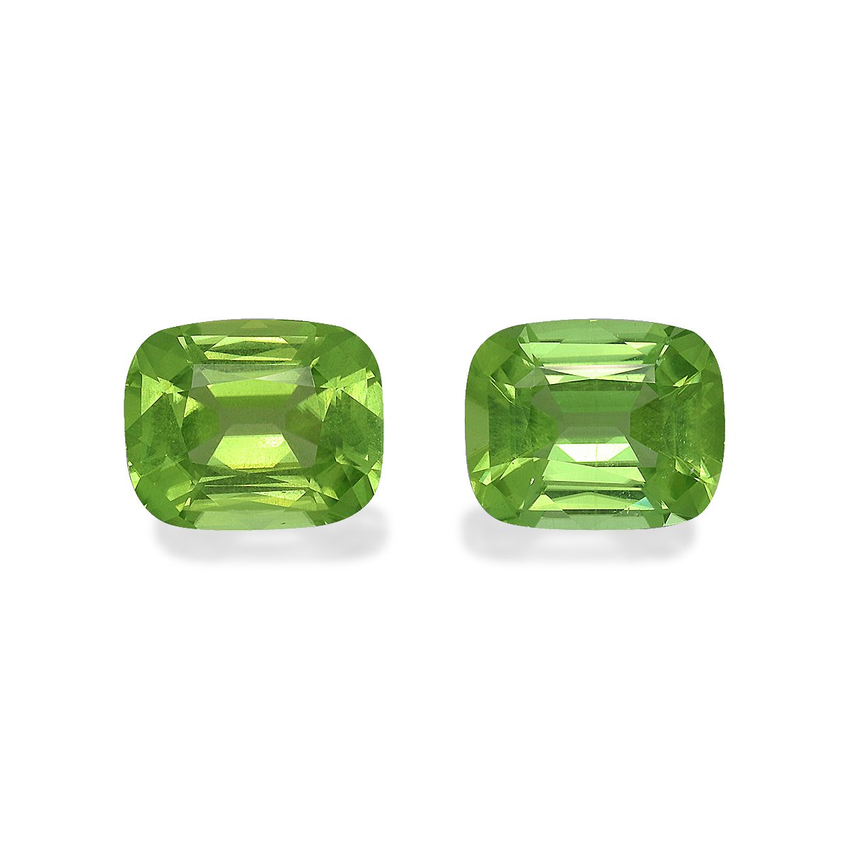 green peridot, 6.03ct cushion cut — main view