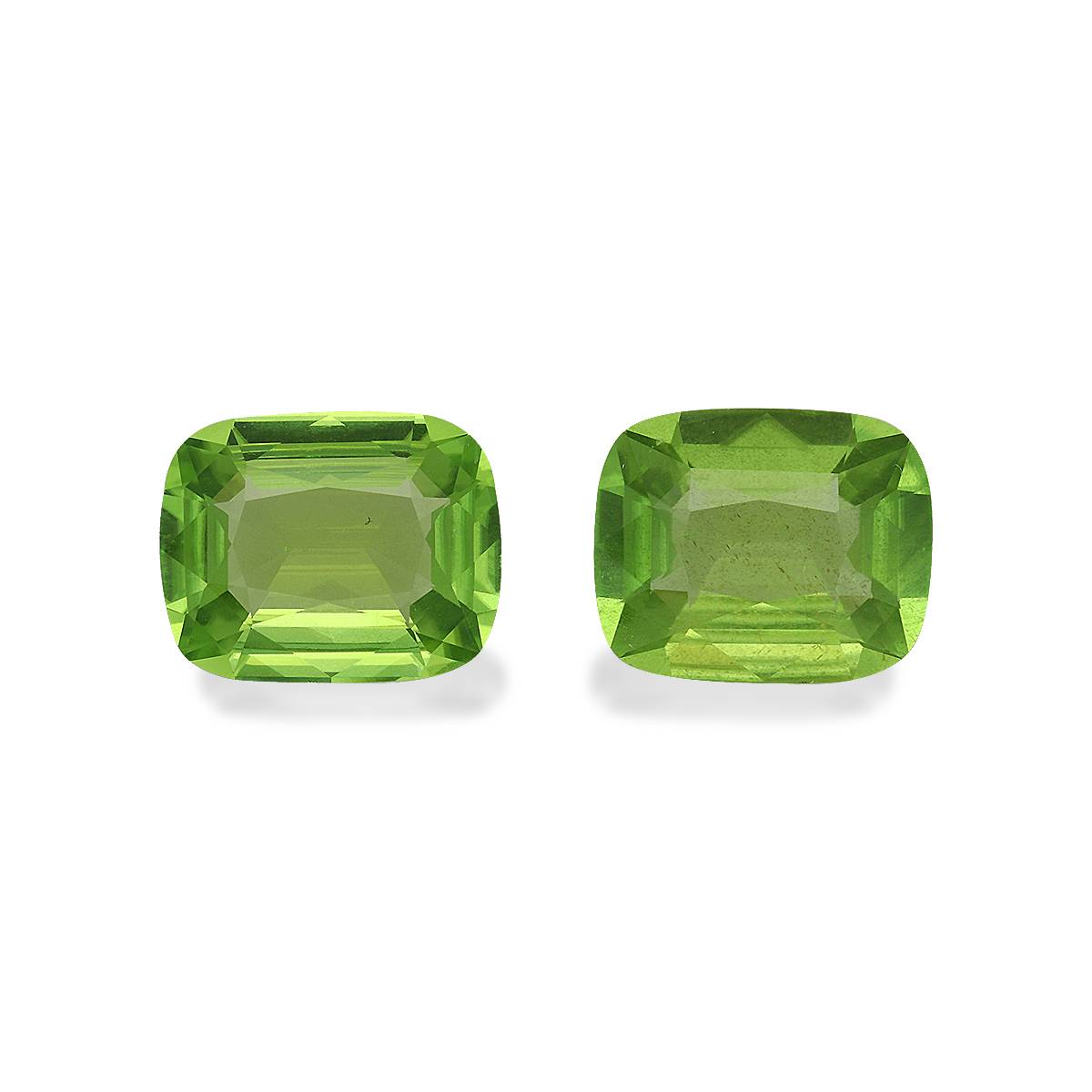 Pistachio Green Peridot 6.82ct - 11x9mm Pair