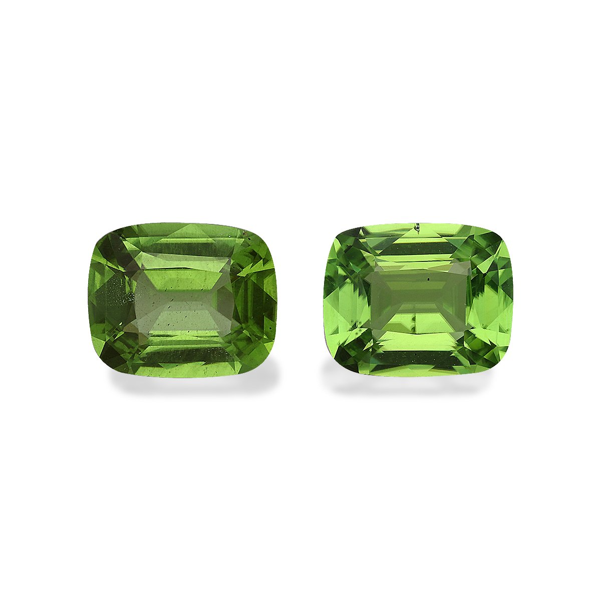 green peridot, 7.07ct cushion cut — main view