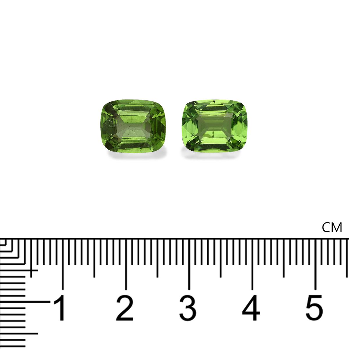 green peridot, 7.07ct cushion cut — view 4