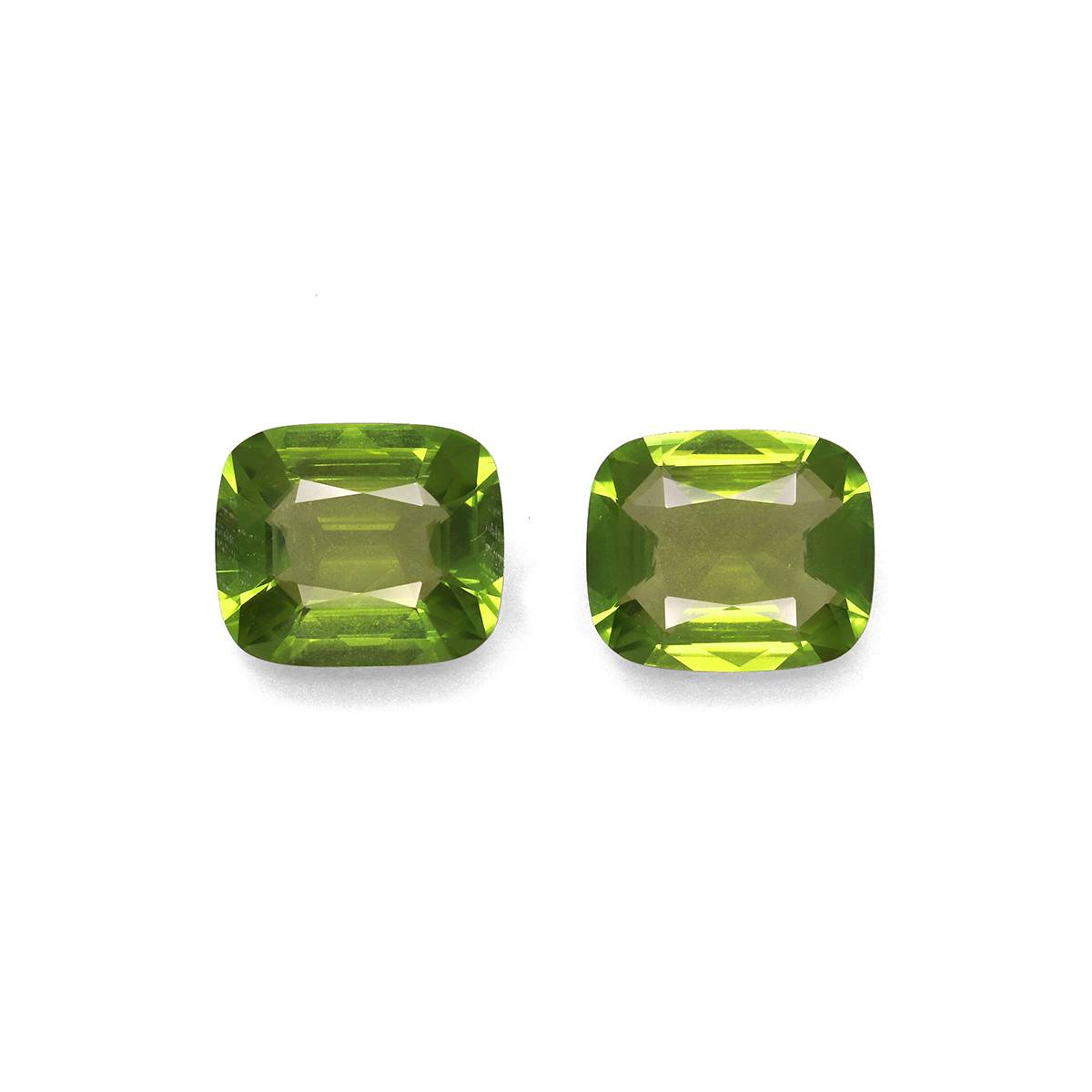 pistachio green peridot, 9.75ct cushion cut — main view