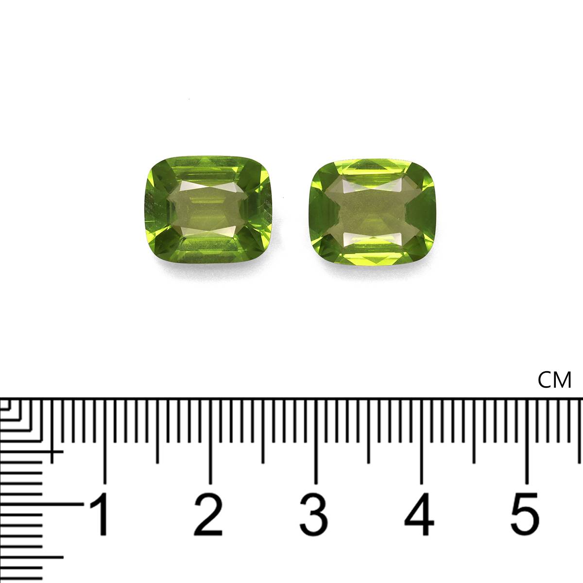 pistachio green peridot, 9.75ct cushion cut — view 4