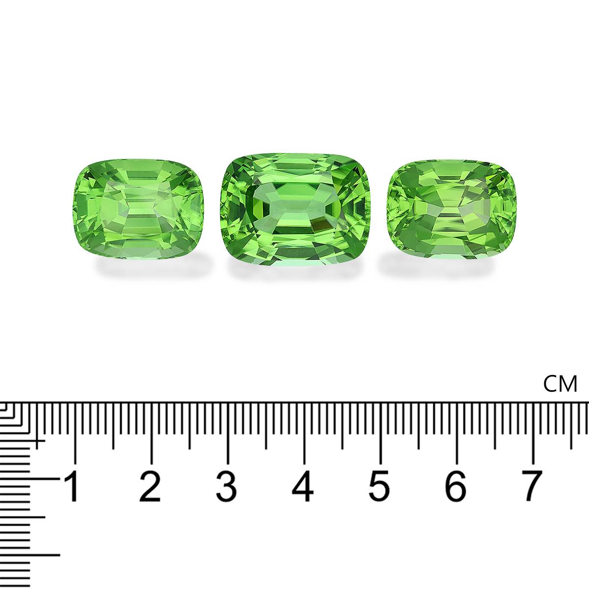 lime green peridot, 24.05ct cushion cut — view 4