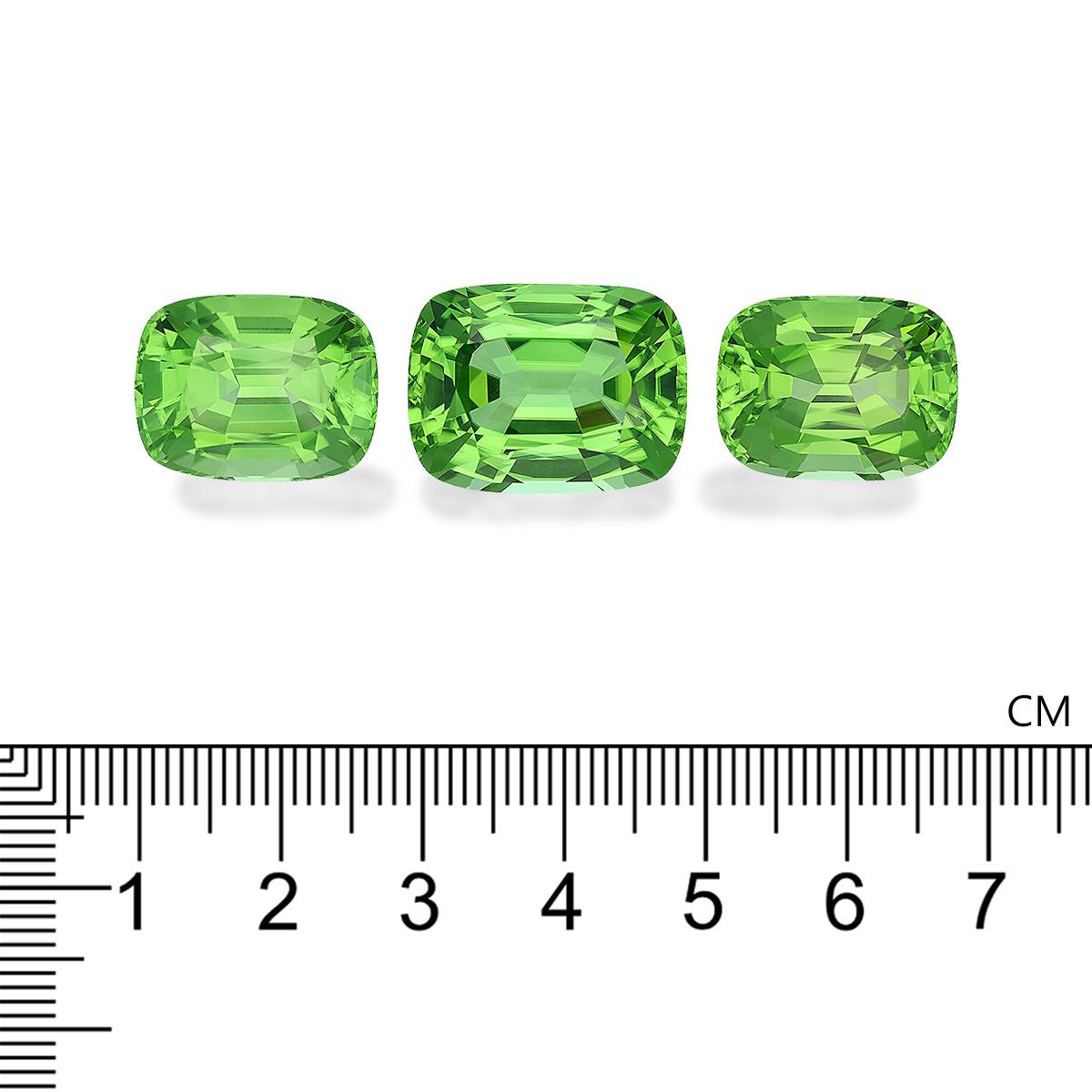 lime green peridot, 24.05ct cushion cut — view 4
