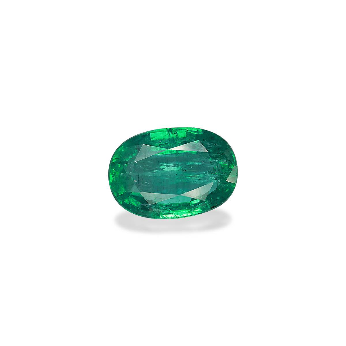 green zambian emerald, 12.24ct oval cut — view 3