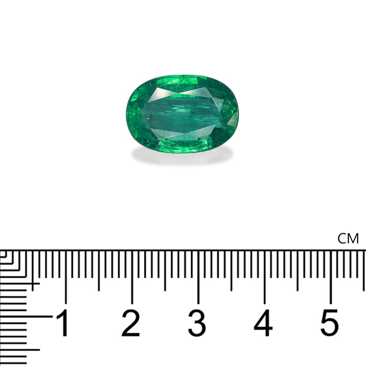 green zambian emerald, 12.24ct oval cut — view 4