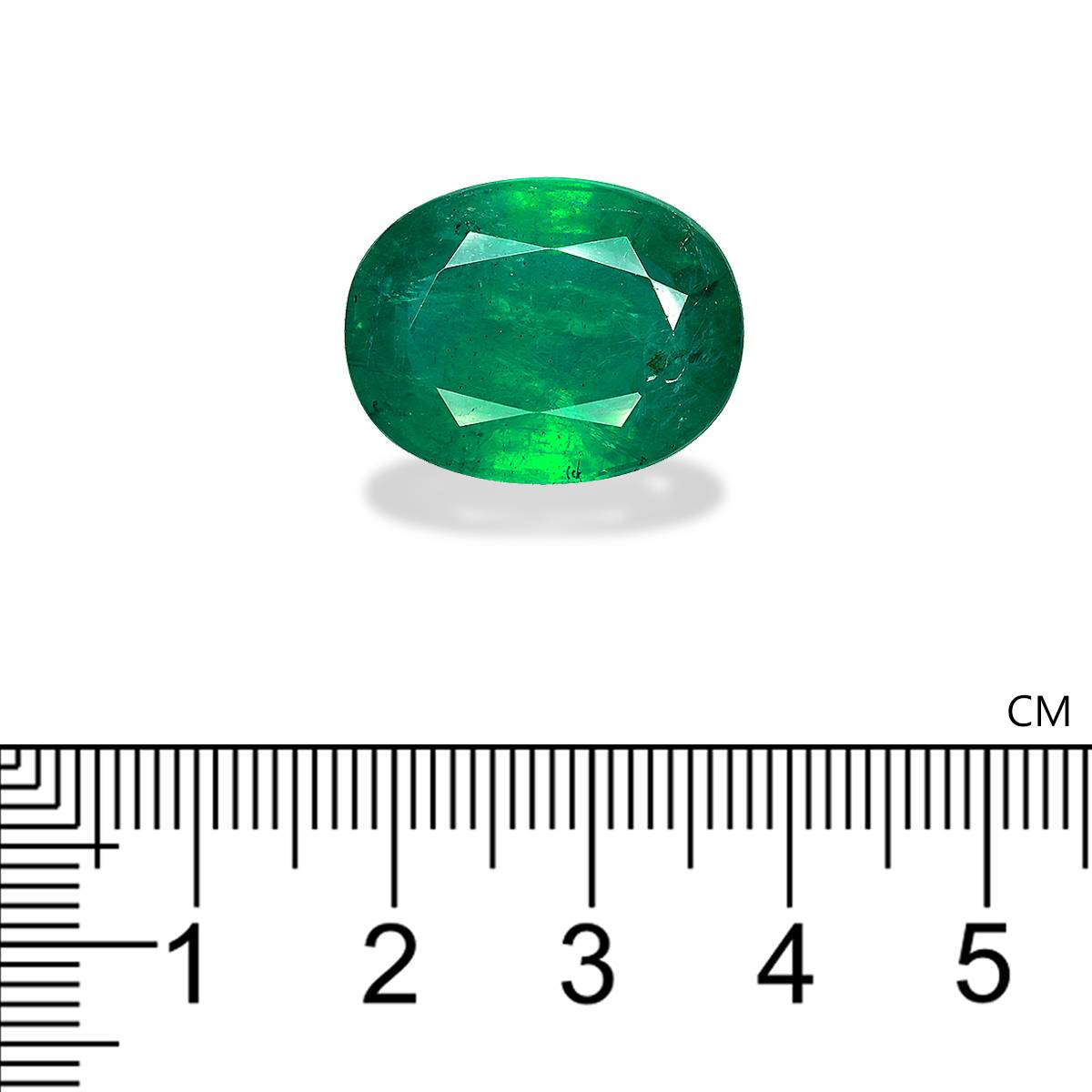 green zambian emerald, 20.62ct oval cut — view 4