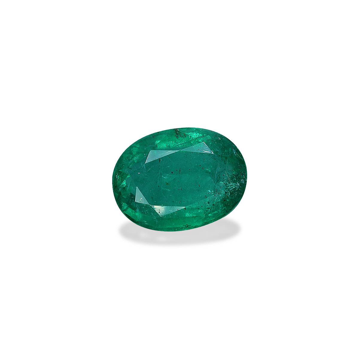 green zambian emerald, 6.31ct oval cut — view 3