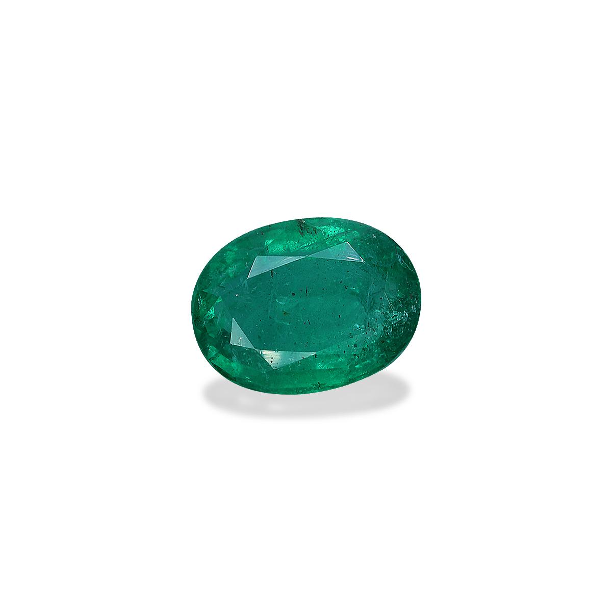 green zambian emerald, 6.31ct oval cut — view 3