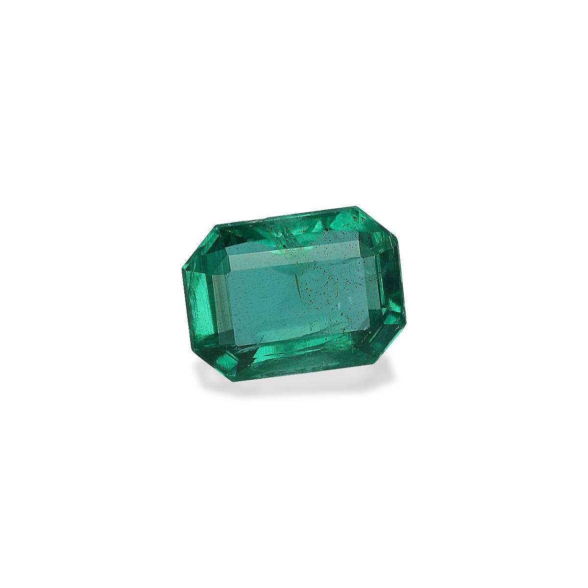 green zambian emerald, 1.61ct rectangular cut — view 3