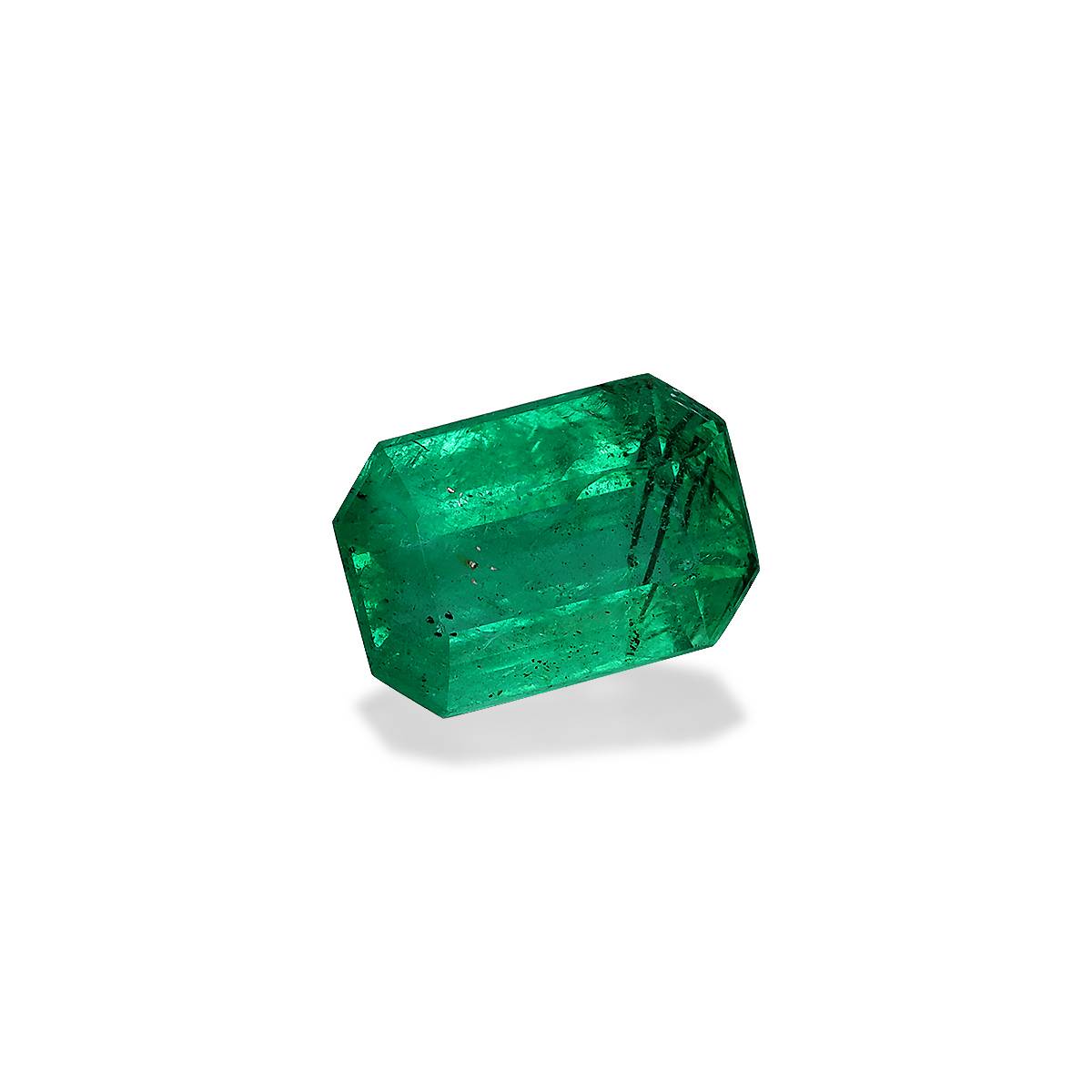 green zambian emerald, 1.86ct rectangular cut — view 3