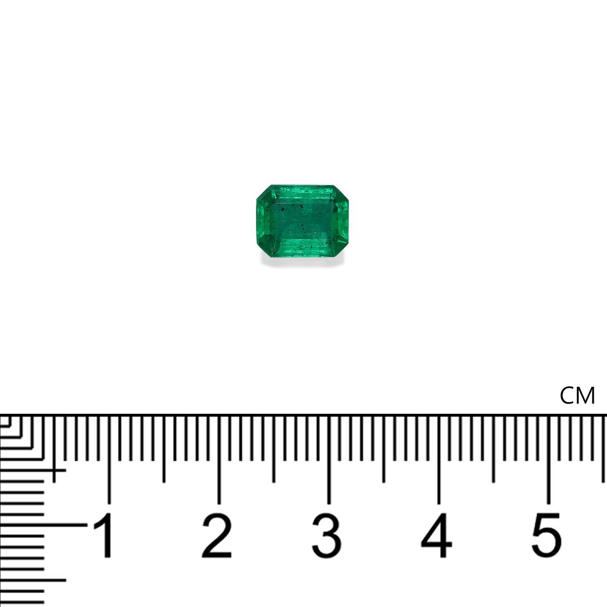 green zambian emerald, 1.64ct rectangular cut — view 4