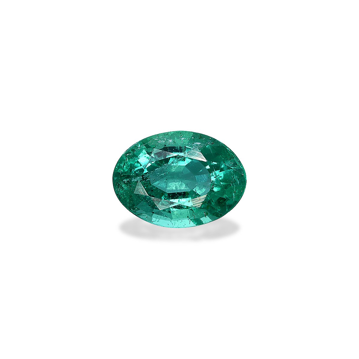 green zambian emerald, 1.03ct oval cut — main view