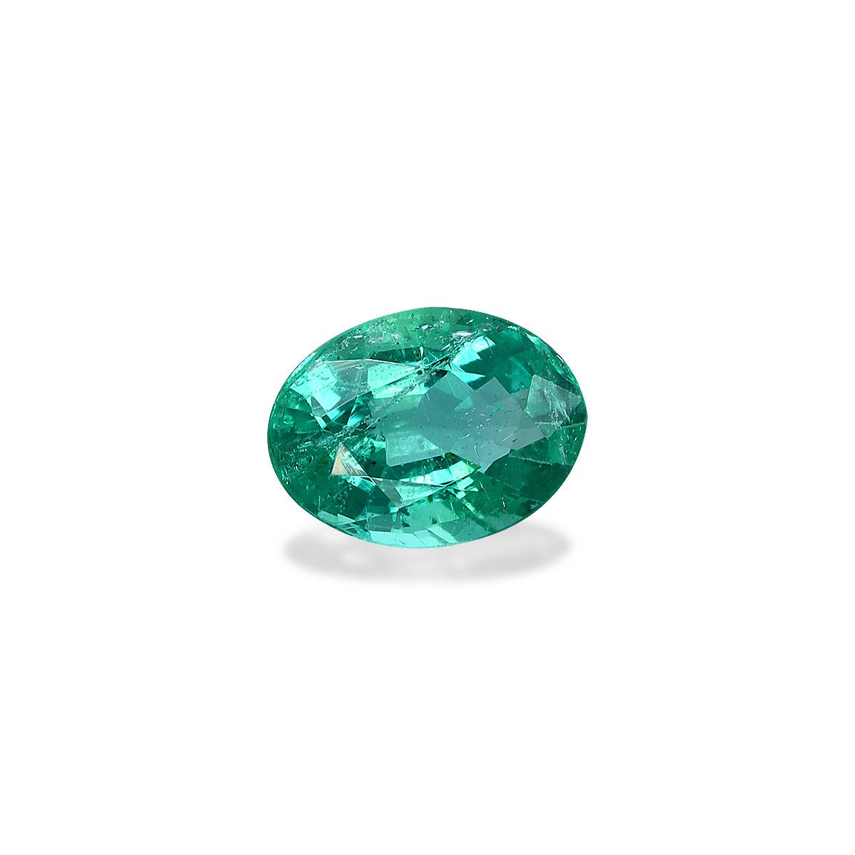green zambian emerald, 1.03ct oval cut — view 3