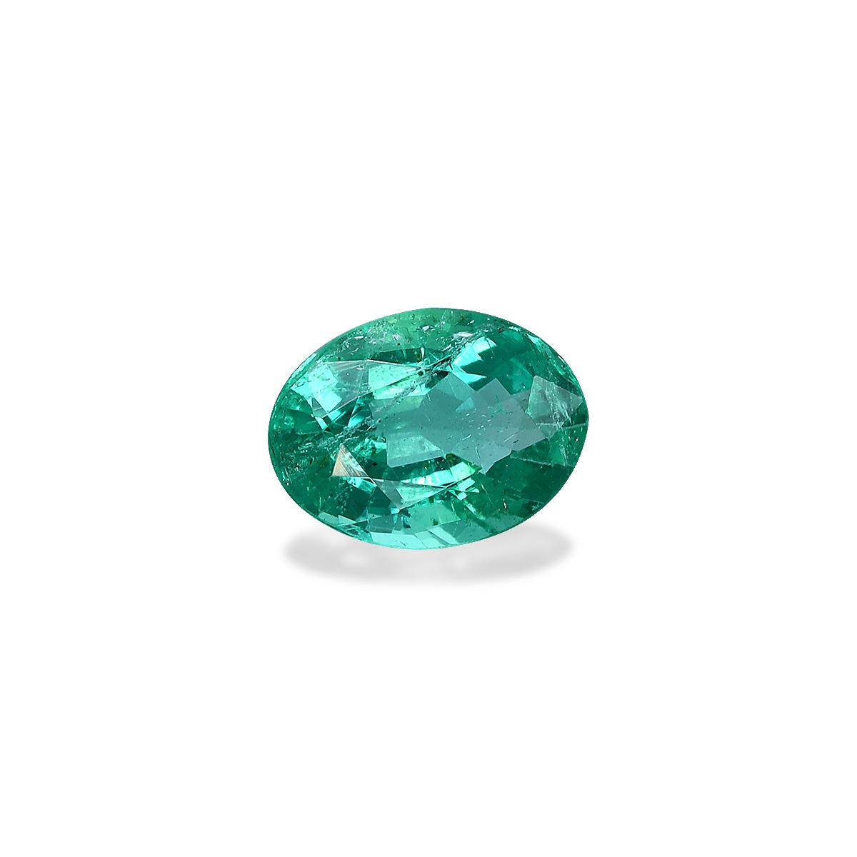 green zambian emerald, 1.03ct oval cut — view 3