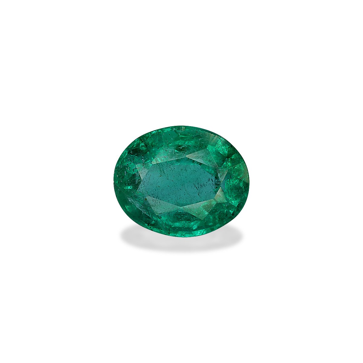 green zambian emerald, 1.77ct oval cut — main view