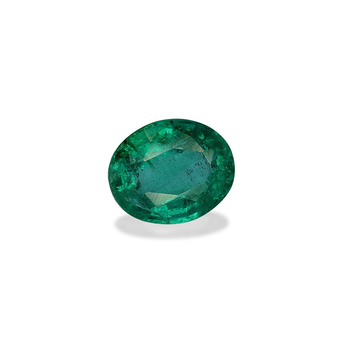 green zambian emerald, 1.77ct oval cut — view 3