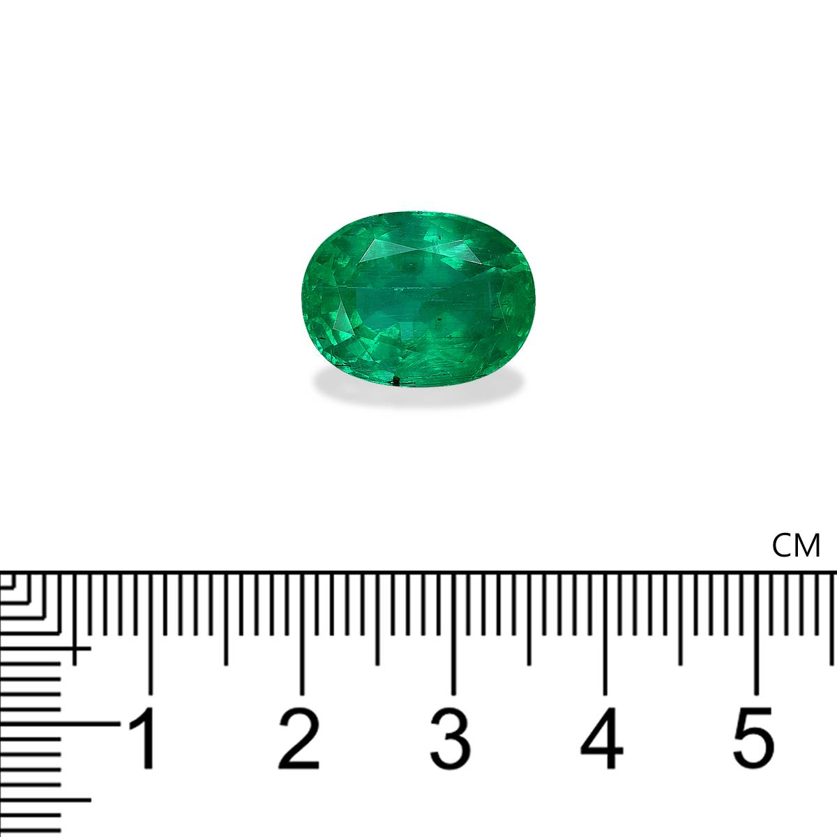 green zambian emerald, 9.15ct oval cut — view 4