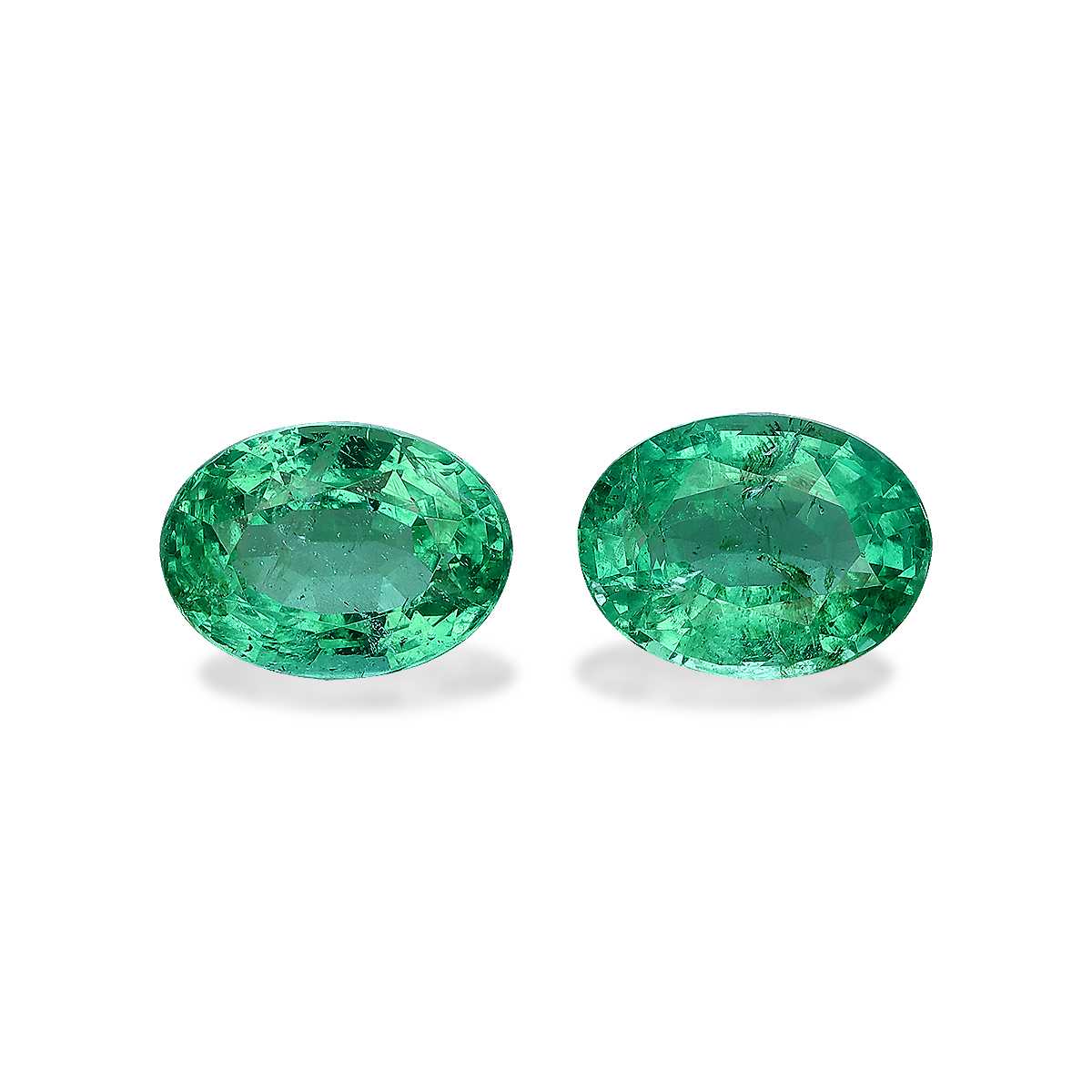Green Colombian Emerald 2.78ct - 8x6mm Pair