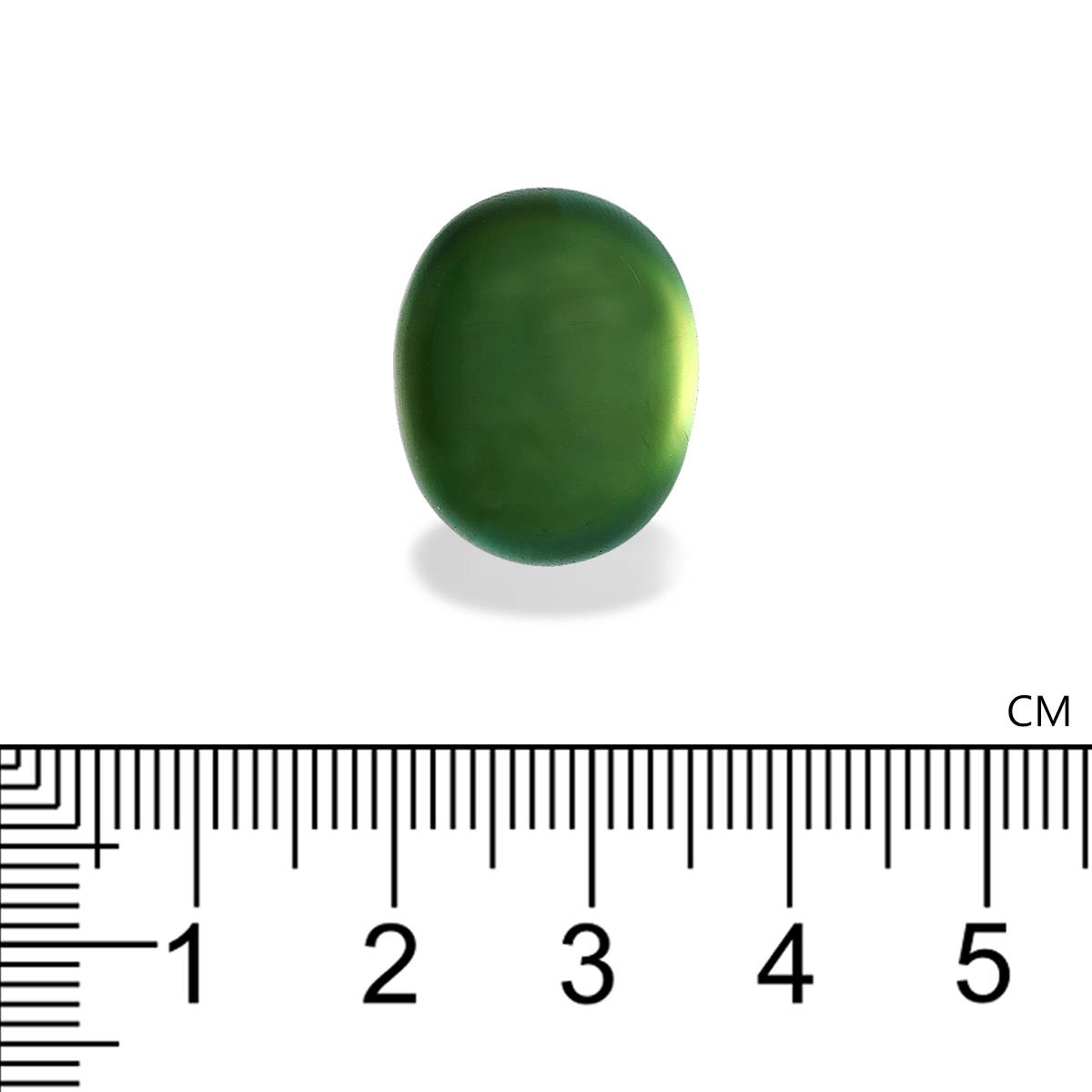 green prehnite, 29.85ct oval cut — view 4
