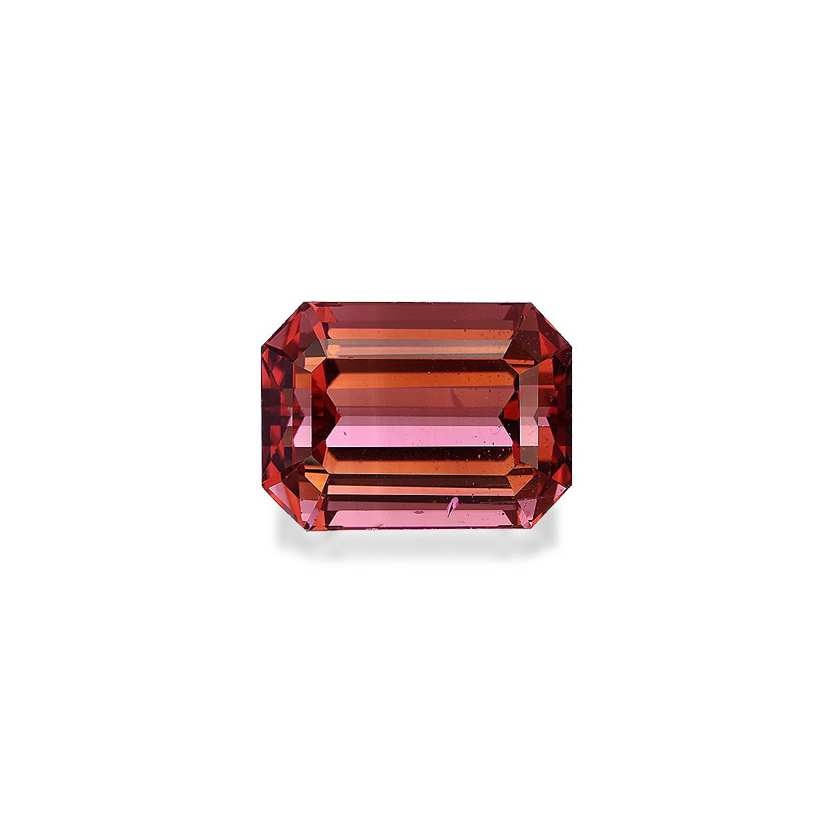 rosewood pink pink tourmaline, 12.1ct rectangular cut — main view