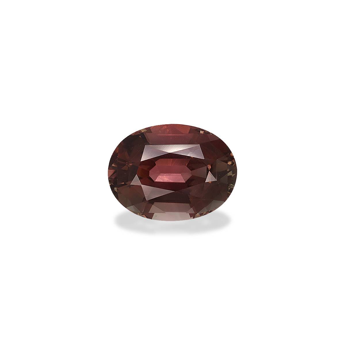 rosewood pink pink tourmaline, 8.74ct oval cut — main view