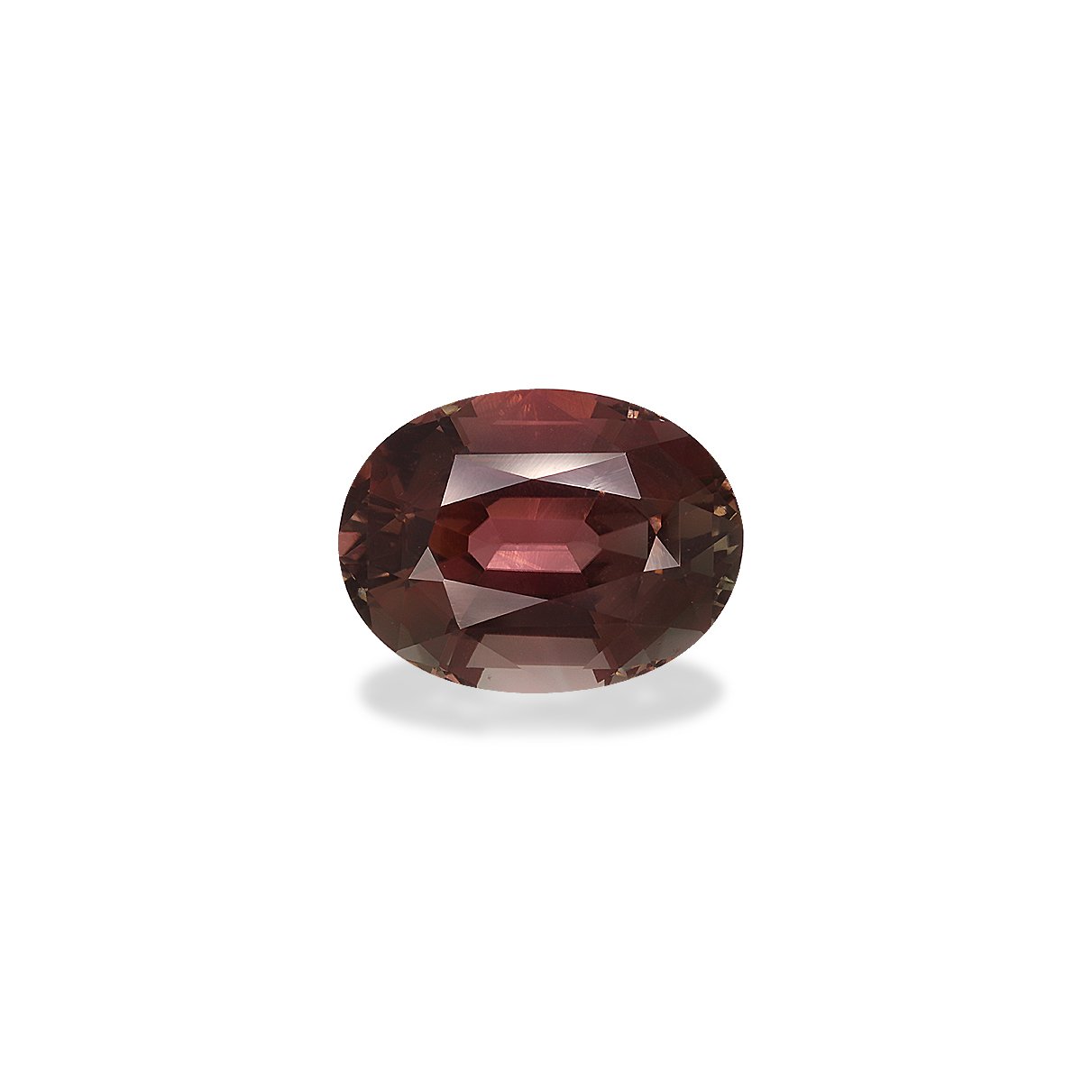 rosewood pink pink tourmaline, 8.74ct oval cut — main view