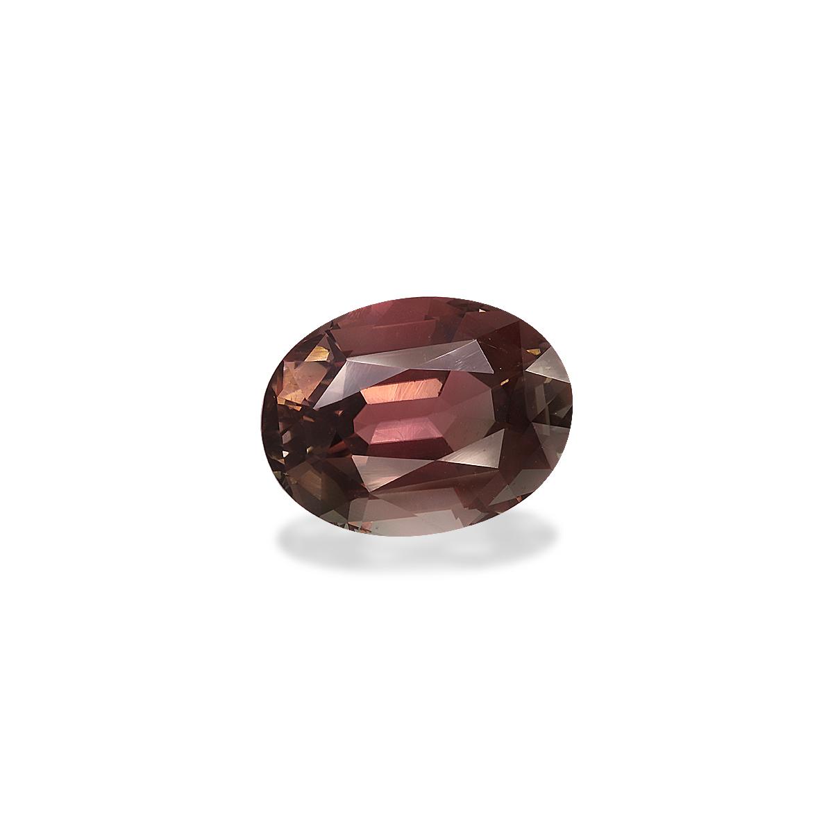 rosewood pink pink tourmaline, 8.74ct oval cut — view 3
