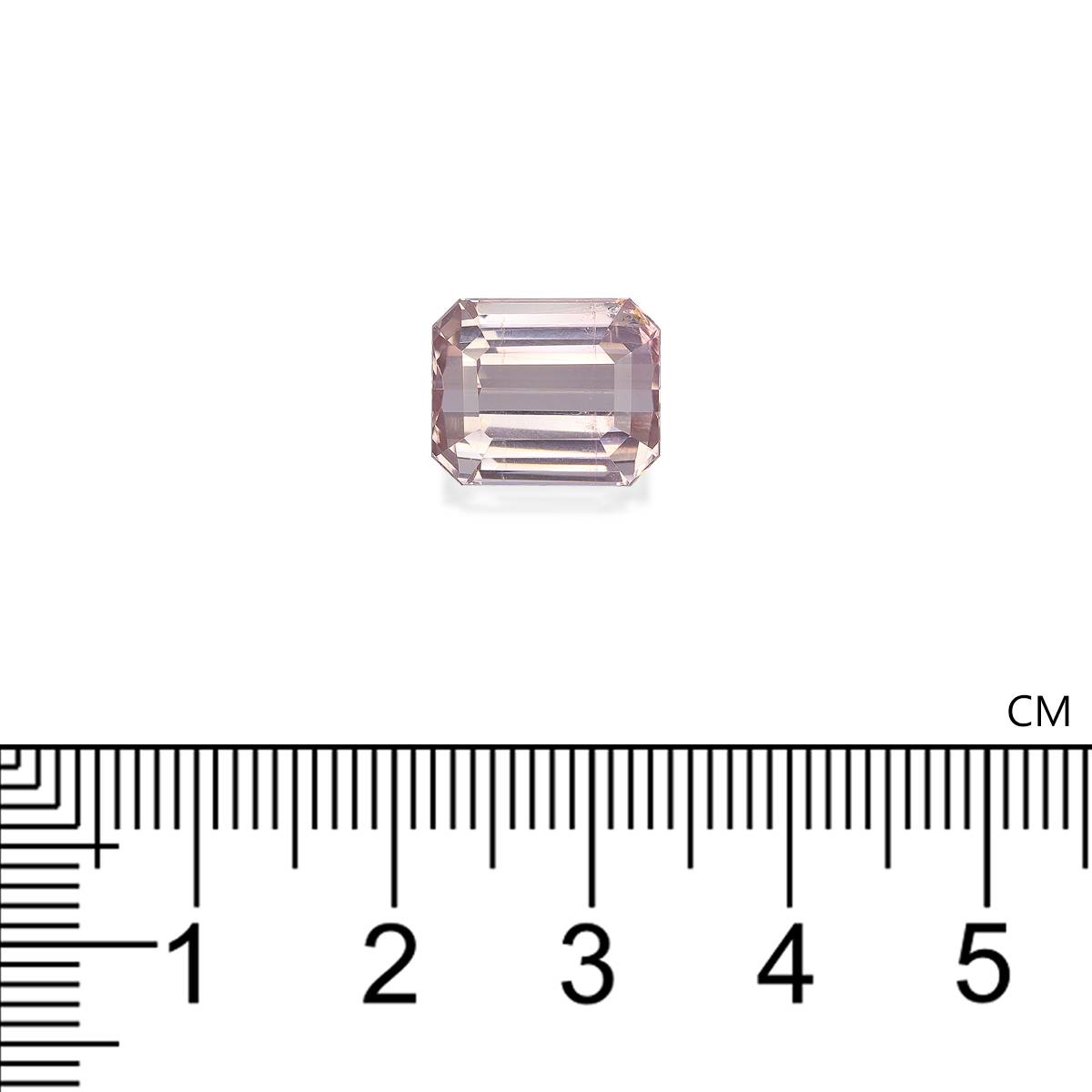pink pink tourmaline, 8.42ct rectangular cut — view 4