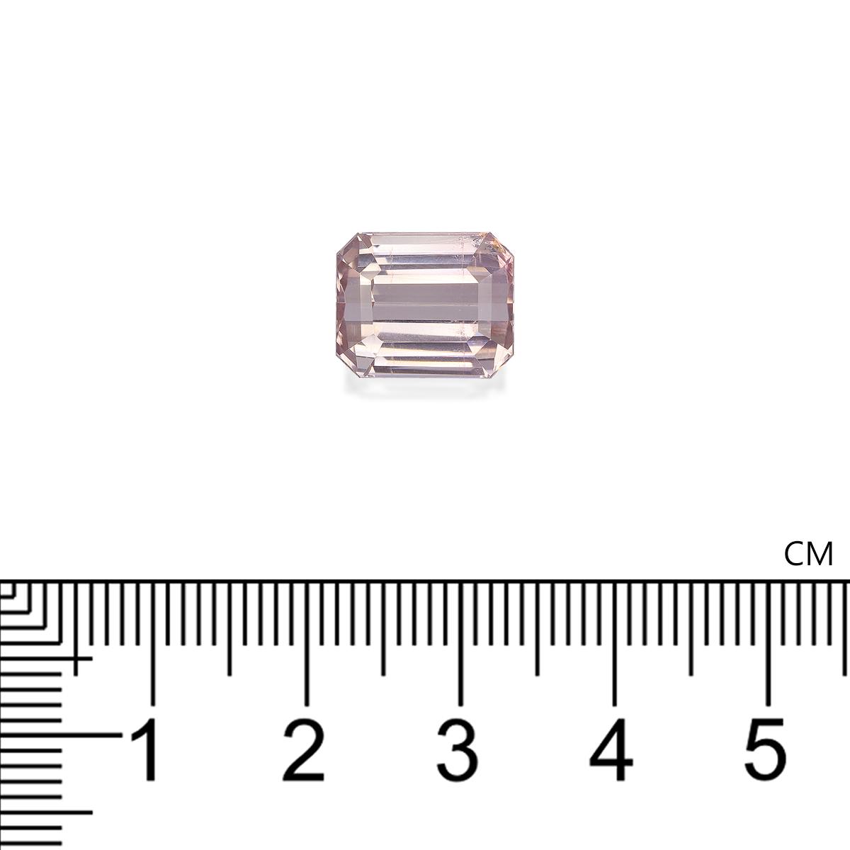pink pink tourmaline, 8.42ct rectangular cut — view 4