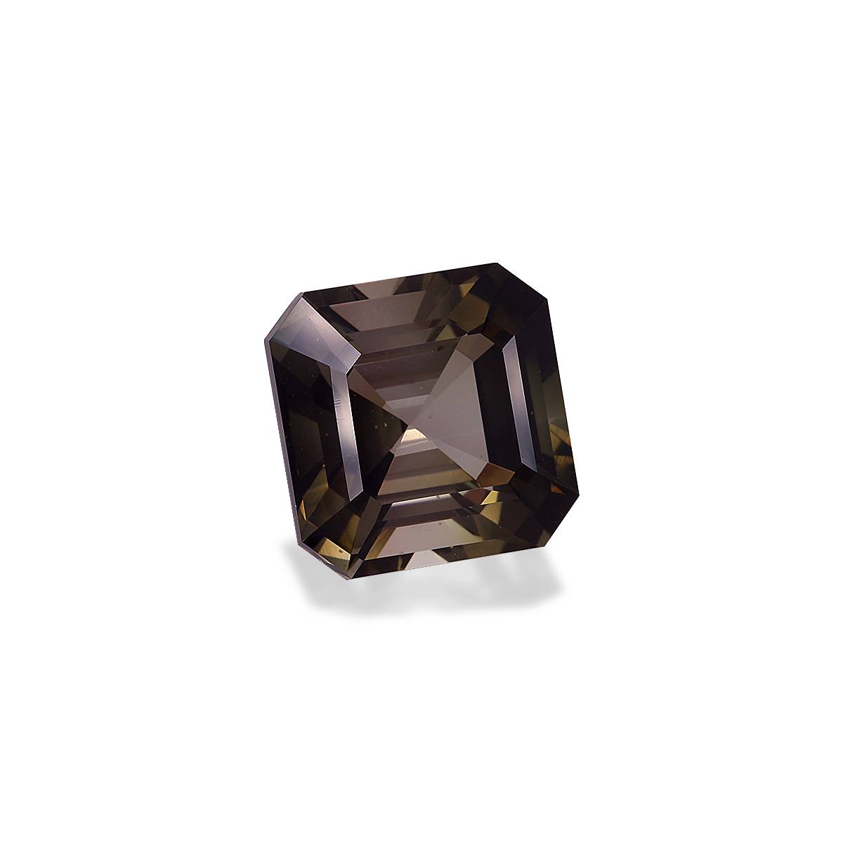 coffee brown brown tourmaline, 15.31ct square cut — view 3