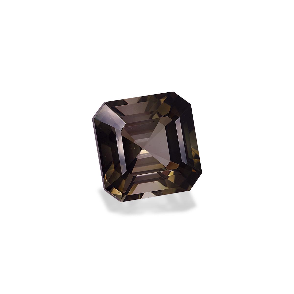 coffee brown brown tourmaline, 15.31ct square cut — view 3